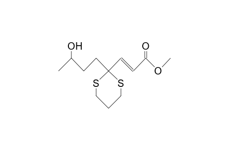 trans-2-[3(S)-hydroxybutyl]-m-dithiane-2-acrylic acid, methyl ester