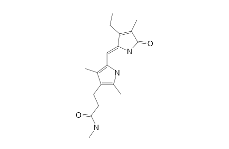 5-[(1,5-DIDEHYDRO-3-ETHYL-4-METHYL-5-OXO-2H-PYRROL-2-YLIDENE)-METHYL]-2,4-DIMETHYL-1H-PYRROL-3-PROPANOIC-ACID-METHYLAMIDE;XANTHOBILIRUBINIC-ACID-METHYLAMIDE