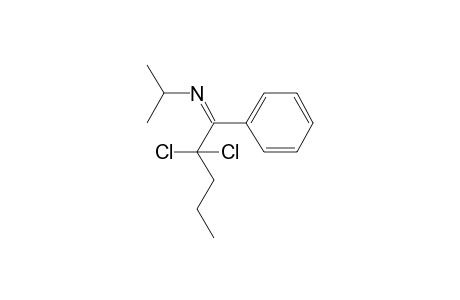 N-(2,2-Dichloro-1-phenylpentylidene)isopropylamine
