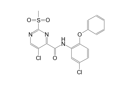 4-pyrimidinecarboxamide, 5-chloro-N-(5-chloro-2-phenoxyphenyl)-2-(methylsulfonyl)-