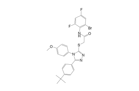 N-(2-bromo-4,6-difluorophenyl)-2-{[5-(4-tert-butylphenyl)-4-(4-methoxyphenyl)-4H-1,2,4-triazol-3-yl]sulfanyl}acetamide