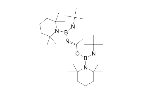 N,O-BIS-[(TERT.-BUTYLAMINO)-(2,2,6,6-TETRAMETHYLPIPERIDINO)-BORYL]-ACETIMIDSAEURE