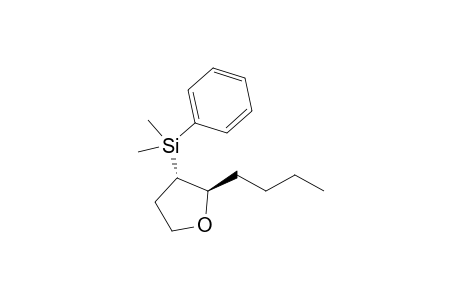 trans-2-Butyl-3-dimethylphenylsilyltetrahydrofuran