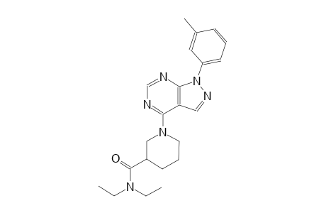 3-piperidinecarboxamide, N,N-diethyl-1-[1-(3-methylphenyl)-1H-pyrazolo[3,4-d]pyrimidin-4-yl]-