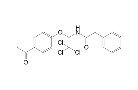 N-[1-(4-acetylphenoxy)-2,2,2-trichloroethyl]-2-phenylacetamide