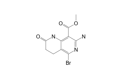 7-AMINO-5-BrOMO-1,2,3,4-TETRAHYDRO-8-METHOXYCARBONYL-1,6-NAPHTHYRIDIN-2-ONE
