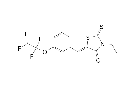 (5Z)-3-Ethyl-5-[3-(1,1,2,2-tetrafluoroethoxy)benzylidene]-2-thioxo-1,3-thiazolidin-4-one