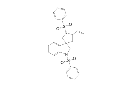 Spiro[5-Vinyl-N-phenylsulfonylpyrrolidine-3,3'-N'-phenylsulfonyl-2',3'-dihydrobenzopyrrole]