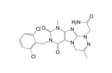 [1,2,4]triazino[3,4-f]purine-1-acetamide, 7-[(2,6-dichlorophenyl)methyl]-1,4,6,7,8,9-hexahydro-3,9-dimethyl-6,8-dioxo-
