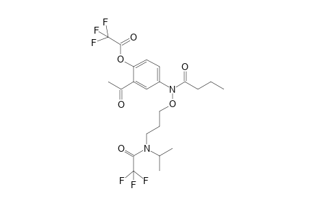 N-[3'-acetyl-4'-{2-(trifluoroacetoxy)-3-(N'-isopropyl)(N'-trifluoroacetyl)aminopropoxy)butyranilide