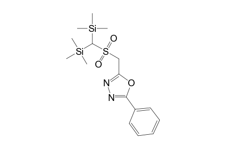 2-((Bis(trimethylsilyl)methylsulfonyl)methyl)-5-phenyl-1,3,4-oxadiazole