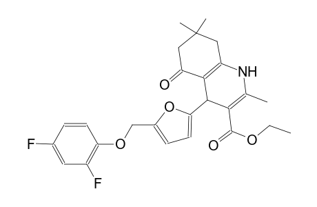 ethyl 4-{5-[(2,4-difluorophenoxy)methyl]-2-furyl}-2,7,7-trimethyl-5-oxo-1,4,5,6,7,8-hexahydro-3-quinolinecarboxylate