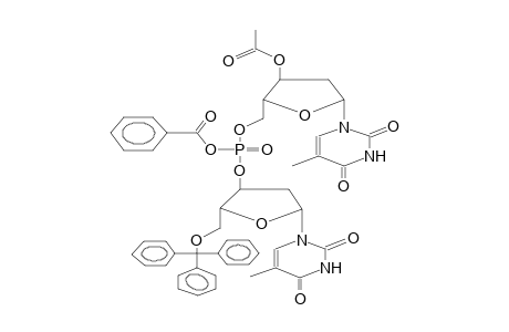 5'-O-(5'-TRITYLDEOXYTHYMIDINE-3'-BENZOYLPHOSPHORYL)DEOXYTHYMIDINE(DIASTEREOMER MIXTURE)