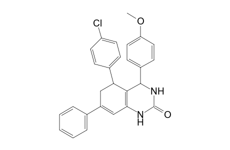 5-(4-Chlorophenyl)-4-(4-methoxyphenyl)-7-phenyl-3,4,5,6-tetrahydroquinazolin-2(1H)-one