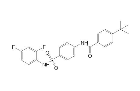 4-tert-butyl-4'-[(2,4-difluorophenyl)sulfamoyl]benzanilide