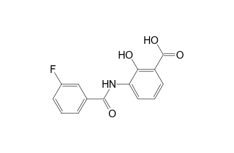 3-[(3-fluorobenzoyl)amino]-2-hydroxybenzoic acid