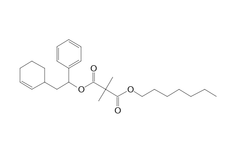 Dimethylmalonic acid, heptyl 1-phenyl-2-(cyclohex-2-enyl)ethyl ester