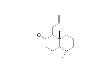 3,4,4a,5,6,7,8,8a-Octahydro-5,5,8a.beta.-trimethyl-1-(prop-2'-enyl)naphthalen-2(1H)-one