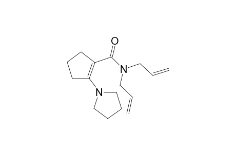 N,N-bis(prop-2-enyl)-2-(1-pyrrolidinyl)-1-cyclopentenecarboxamide