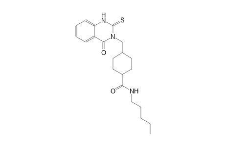 4-[(4-oxo-2-thioxo-1,4-dihydro-3(2H)-quinazolinyl)methyl]-N-pentylcyclohexanecarboxamide