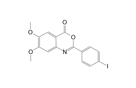 4H-3,1-benzoxazin-4-one, 2-(4-iodophenyl)-6,7-dimethoxy-