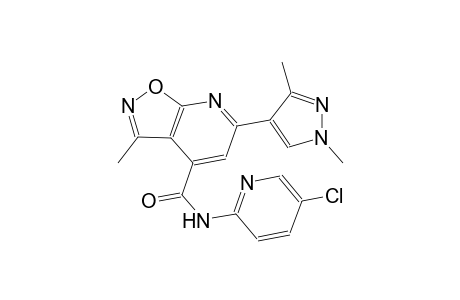 isoxazolo[5,4-b]pyridine-4-carboxamide, N-(5-chloro-2-pyridinyl)-6-(1,3-dimethyl-1H-pyrazol-4-yl)-3-methyl-