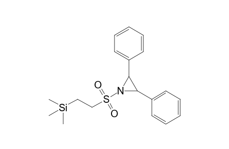 N-(.beta.-Trimethylsilylethylsulfonyl)-2,3-diphenylaziridine