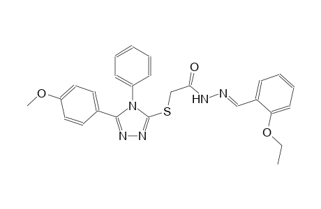 acetic acid, [[5-(4-methoxyphenyl)-4-phenyl-4H-1,2,4-triazol-3-yl]thio]-, 2-[(E)-(2-ethoxyphenyl)methylidene]hydrazide
