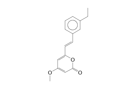 2H-Pyran-2-one, 6-[2-E-(3-ethylphenyl)ethenyl]-4-methoxy-