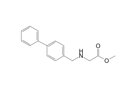 2-[(4-phenylbenzyl)amino]acetic acid methyl ester