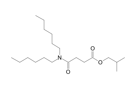 Succinic acid, monoamide, N,N-dihexyl-, isobutyl ester