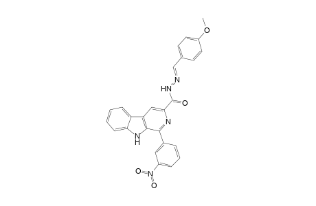 1-(3-Nitrophenyl)-N'-(4-methoxybenzylidene)-9H-pyrido[3,4-b]indole-3-carbohydrazide