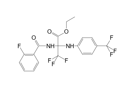 Ethyl 3,3,3-trifluoro-2-[(2-fluorophenyl)formamido]-2-{[4-(trifluoromethyl)phenyl]amino}propanoate