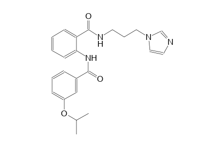 benzamide, N-[3-(1H-imidazol-1-yl)propyl]-2-[[3-(1-methylethoxy)benzoyl]amino]-