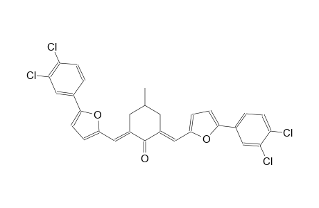 (2E,6E)-2,6-bis{[5-(3,4-dichlorophenyl)-2-furyl]methylene}-4-methylcyclohexanone