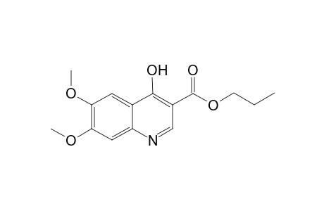 n-Propyl 4-Hydroxy-6,7-dimetrhoxy-3-quinolinecarboxylate