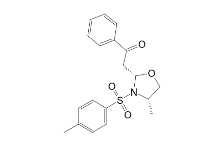 2-[(2S,4S)-4-Methyl-3-tosyloxazolidin-2-yl]-1-phenylethan-1-one