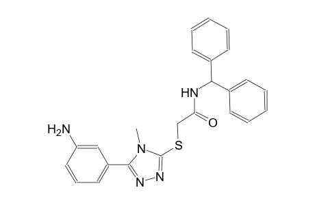 2-{[5-(3-aminophenyl)-4-methyl-4H-1,2,4-triazol-3-yl]sulfanyl}-N-benzhydrylacetamide