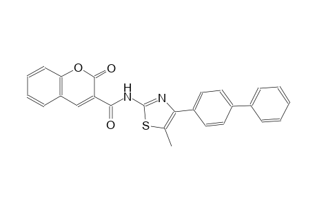 2H-1-benzopyran-3-carboxamide, N-(4-[1,1'-biphenyl]-4-yl-5-methyl-2-thiazolyl)-2-oxo-