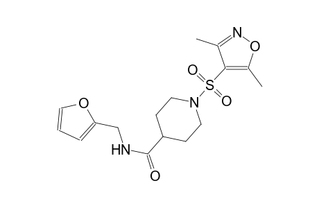 1-[(3,5-dimethyl-4-isoxazolyl)sulfonyl]-N-(2-furylmethyl)-4-piperidinecarboxamide