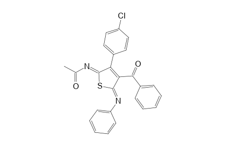 5-Acetylimino-2-phenylimino-4-(4'-chlorophenyl)-3-benzoyl-2,5-dihydrothiophene