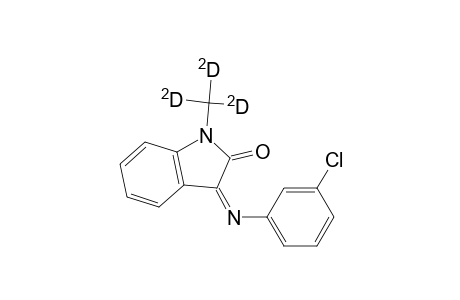 2H-Indol-2-one, 3-[(3-chlorophenyl)imino]-1,3-dihydro-1-(methyl-D3)-