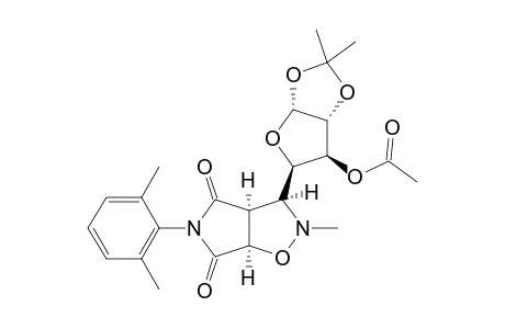 2-METHYL-3-(1,2-O-ISOPROPYLIDENE-3-ACETOXY-ALPHA-D-XYLO-TETRAFURANOS-4-YL)-5-(2,6-DIMETHYLPHENYL)-4,6-DIOXO-2,3,3A,4,6,6A-HEXAHYDROPYRROLO-[3,4-D]-ISOXAZOLE;CO