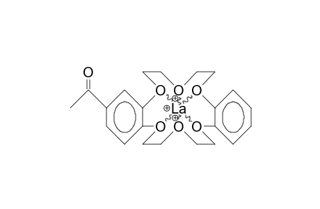 4'-Acetyl-dibenzo-18-crown-6/lanthanum trication complex