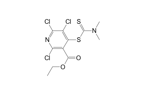 3-Pyridinecarboxylic acid, 2,5,6-trichloro-4-[[(dimethylamino)thioxomethyl]thio]-, ethyl ester