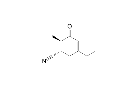 (1S,6R)-3-isopropyl-5-keto-6-methyl-cyclohex-3-ene-1-carbonitrile