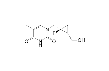 1-{[(cis)-1'-Fluoro-2'-(hydroxymethyl)cycloprop-1'-yl]methyl}-thymine