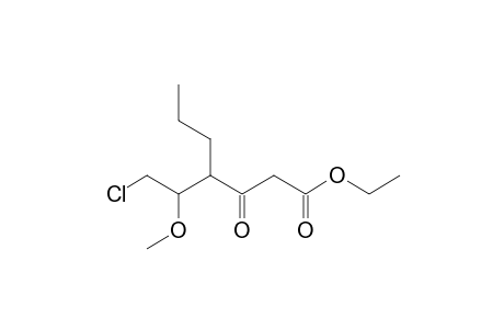 1-(Ethoxycarbonyl)-5-chloro-4-methoxy-3-propylpentan-2-one