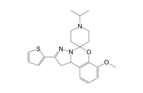 1'-isopropyl-7-methoxy-2-(thiophen-2-yl)-1,10b-dihydrospiro[benzo[e]pyrazolo[1,5-c][1,3]oxazine-5,4'-piperidine]