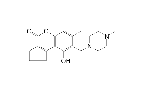 1H-Cyclopenta[c]chromen-4-one, 9-hydroxy-7-methyl-8-(4-methylpiperazin-1-ylmethyl)-2,3-dihydro-